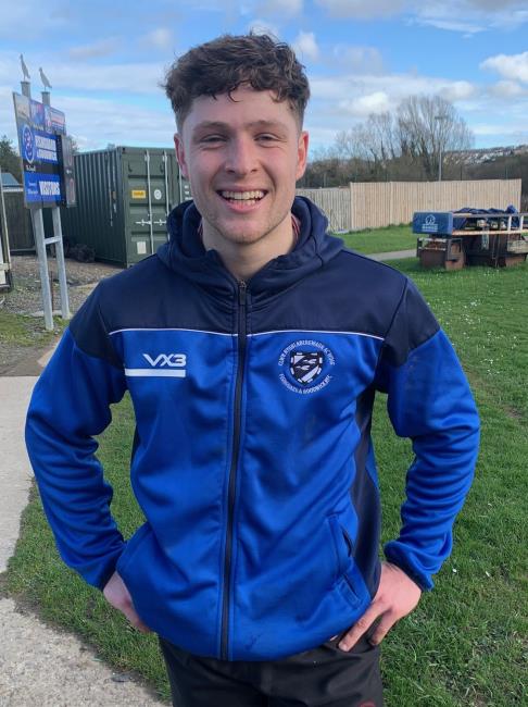 Joss Lerwill - two tries for talented Fishguard No 10